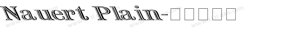 Nauert Plain字体转换